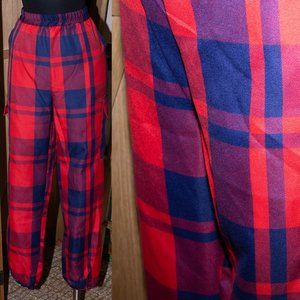 Plaid Cargo Pants
